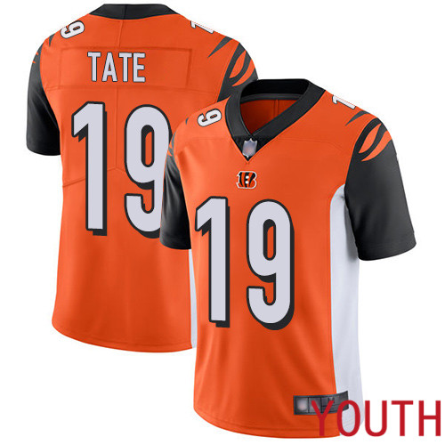 Cincinnati Bengals Limited Orange Youth Auden Tate Alternate Jersey NFL Footballl #19 Vapor Untouchable->cincinnati bengals->NFL Jersey